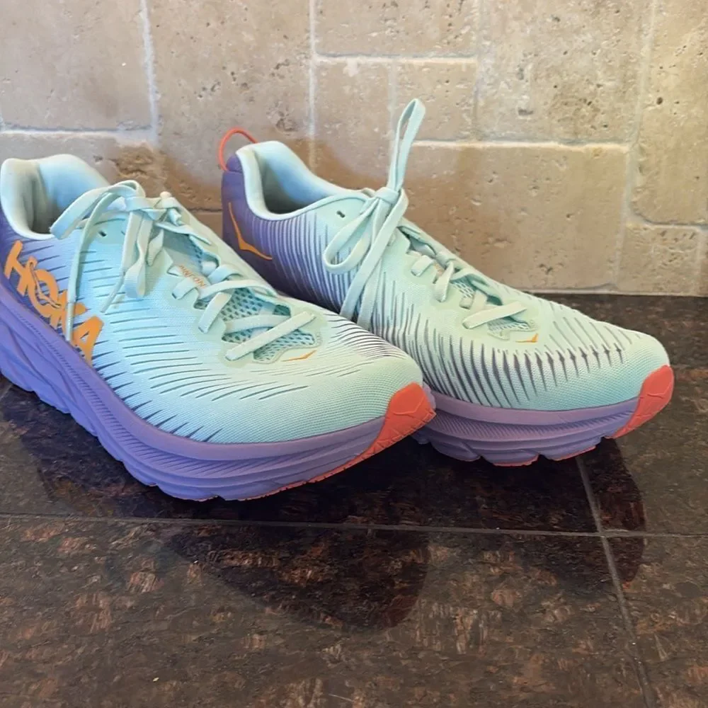 Hoka One One Rincon 3 Light Blue and Purple 11B NWT